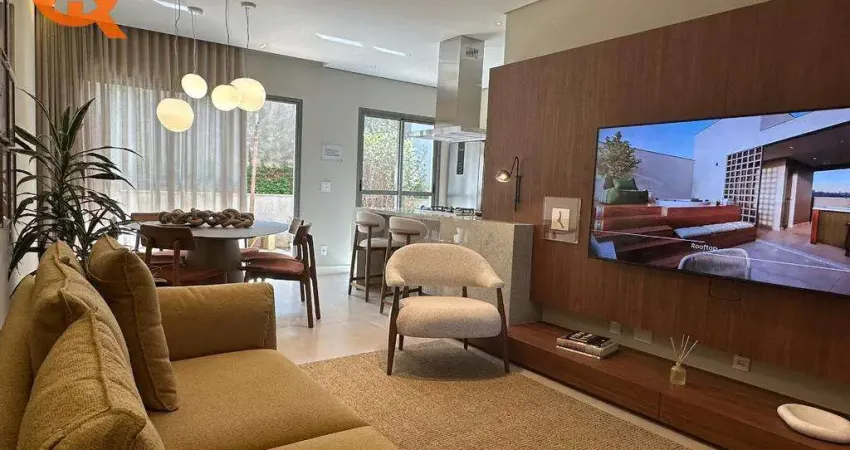 Casa de condomínio para venda em chácara primavera de 136.72m² com 3 quartos, 3 suites e 2 garagens