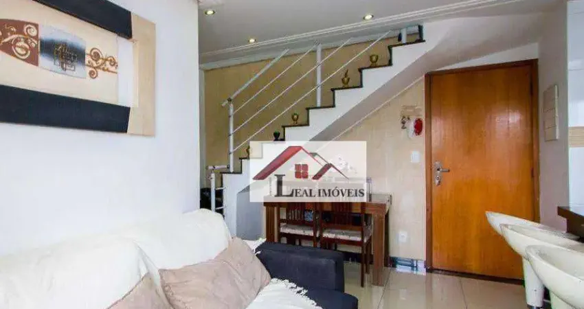 Cobertura para venda em vila camilópolis de 112.00m² com 2 quartos, 1 suite e 2 garagens