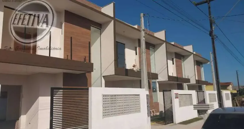 Sobrado para venda em guaratuba de 97.00m² com 3 quartos, 1 suite e 1 garagem