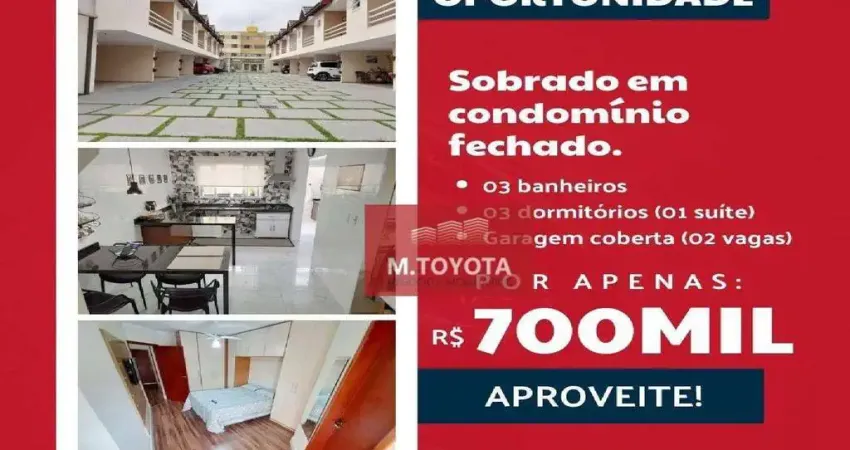 Casa de condomínio para venda em ponte grande de 130.00m² com 3 quartos, 1 suite e 2 garagens