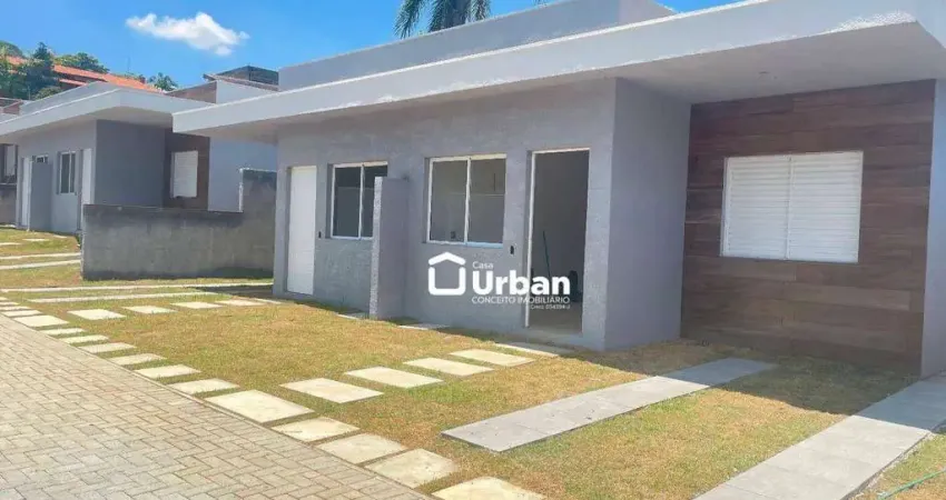 Casa de condomínio para venda em monte catine de 74.00m² com 2 quartos, 1 suite e 2 garagens