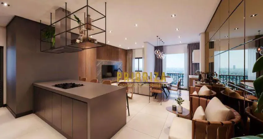 Apartamento para venda em jk due de 74.00m² com 3 quartos, 1 suite e 1 garagem