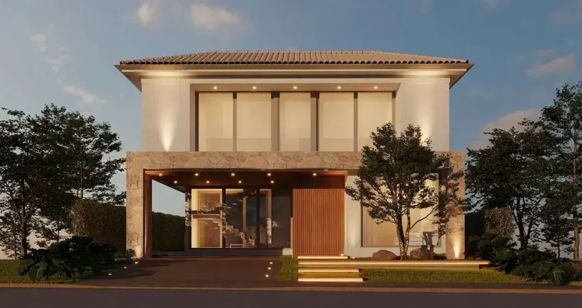 Sobrado para venda em condomínio villa bella florença de 418.00m² com 5 quartos, 5 suites e 4 garagens