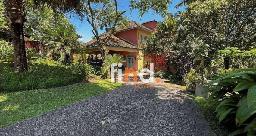 Casa de condomínio para venda em granja viana ii gleba 4 e 5 de 459.00m² com 5 quartos, 2 suites e 6 garagens