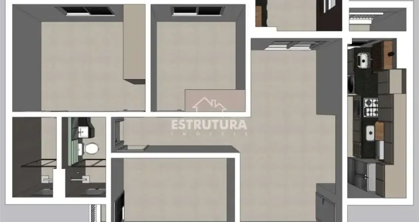 Apartamento para alugar em jardim do horto de 72.00m² com 3 quartos, 1 suite e 2 garagens