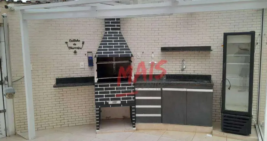 Sobrado para venda em marapé de 130.00m² com 2 quartos e 2 garagens