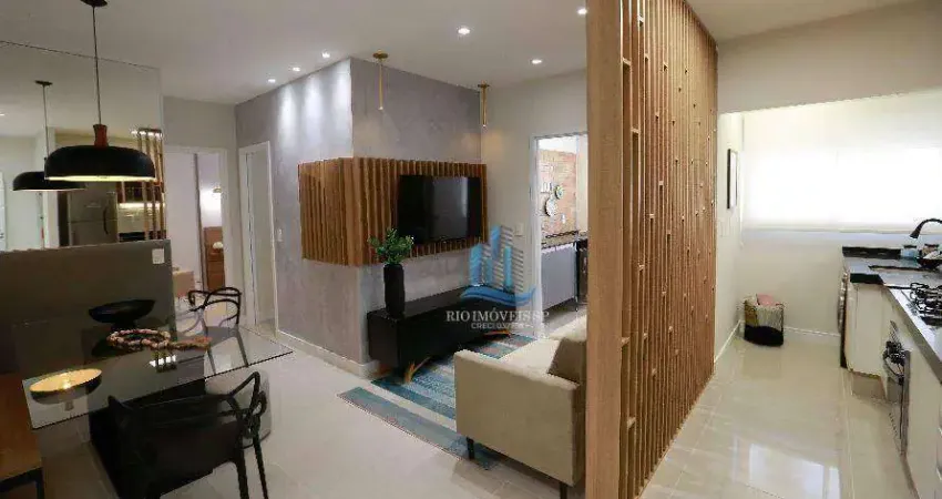 Apartamento para venda em campestre de 55.00m² com 2 quartos e 1 garagem