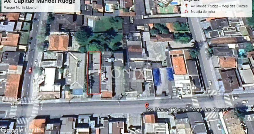Terreno à venda na Avenida Capitão Manoel Rudge, 714, Parque Monte Líbano, Mogi das Cruzes
