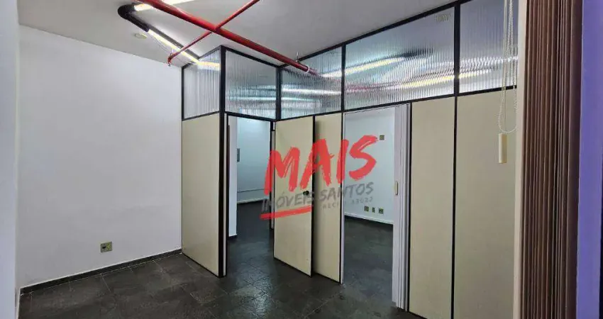 Sala comercial para alugar em vila matias de 55.00m² com 1 garagem