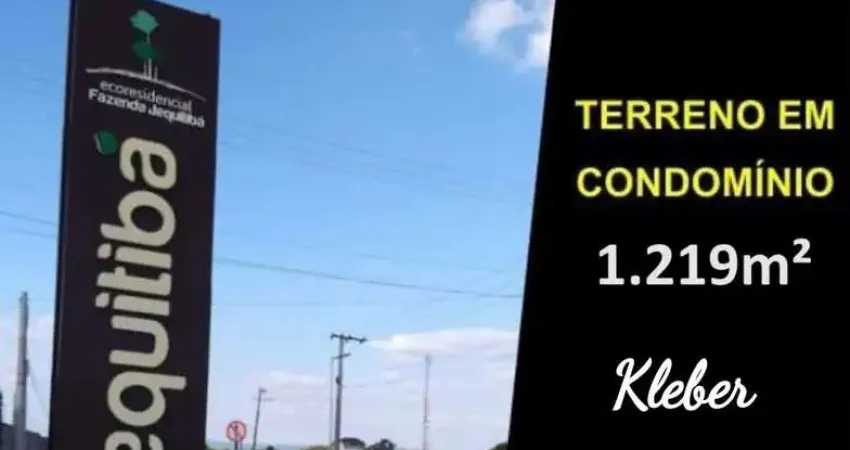 Terreno en condomínio para venda em parque ecoresidencial fazenda jequitibá de 1216.00m²