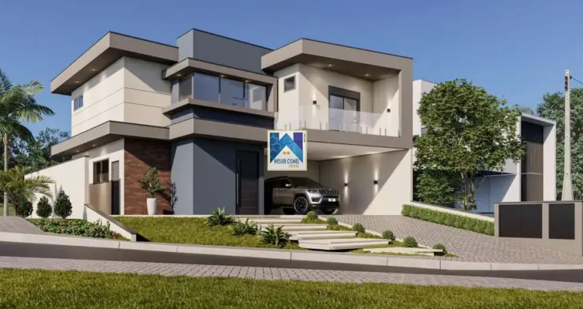 Sobrado para venda em cézar de souza de 203.00m² com 3 quartos, 3 suites e 4 garagens