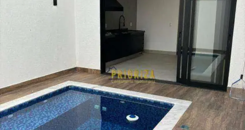 Casa de condomínio para venda em condomínio chácara ondina de 186.00m² com 3 quartos, 3 suites e 4 garagens