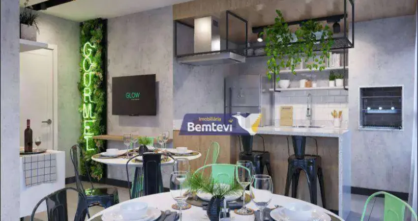 Apartamento para venda em novo mundo de 61.00m² com 1 quarto e 2 garagens