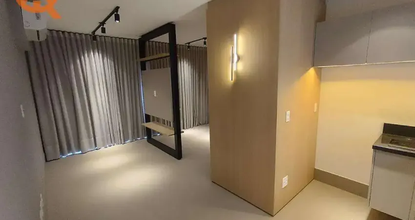 Flat para venda e aluguel em Cambuí de 39.30m² com 1 Quarto, 1 Suite e 1 Garagem