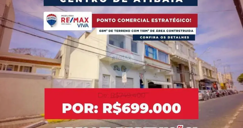 Casa comercial à venda no Centro, Atibaia