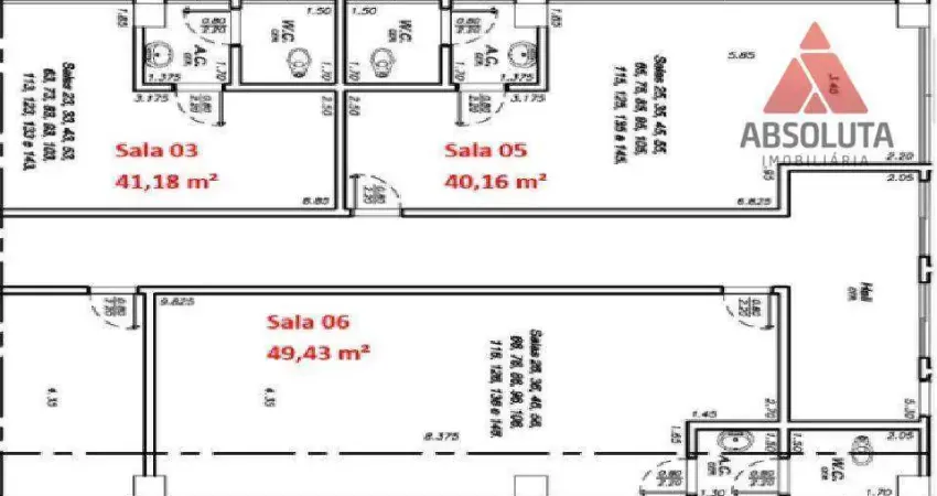 Sala Comercial para alugar em Vila Frezzarim de 184.00m² com 3 Garagens