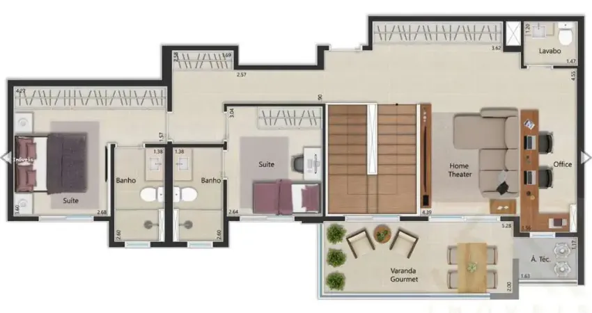 Apartamento para venda em Alto Da Boa Vista de 91.00m² com 3 Quartos, 1 Suite e 1 Garagem