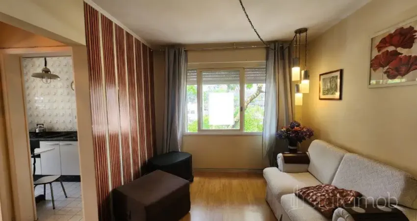 Apto mobiliado  1 dorm 1 vaga no Petrópolis