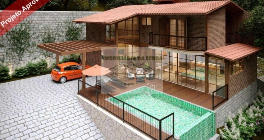 Terreno c/ Projeto Aprovado na Serra da Cantareira c/ 1.280m² em residencial fechado - Oportunidade Única!