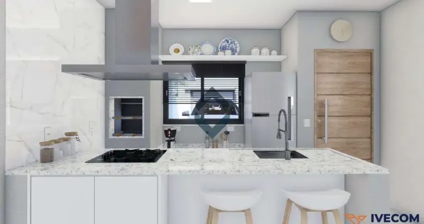 Casa térrea geminada no bairro itaum - excelente acabamento