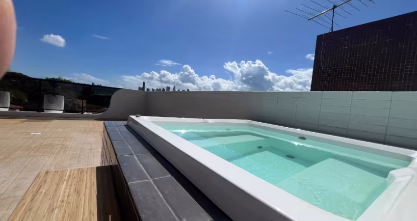 Vendo cobertura duplex 125m², jacuzzi, 3 quartos/2suítes, R$ 535.000,00