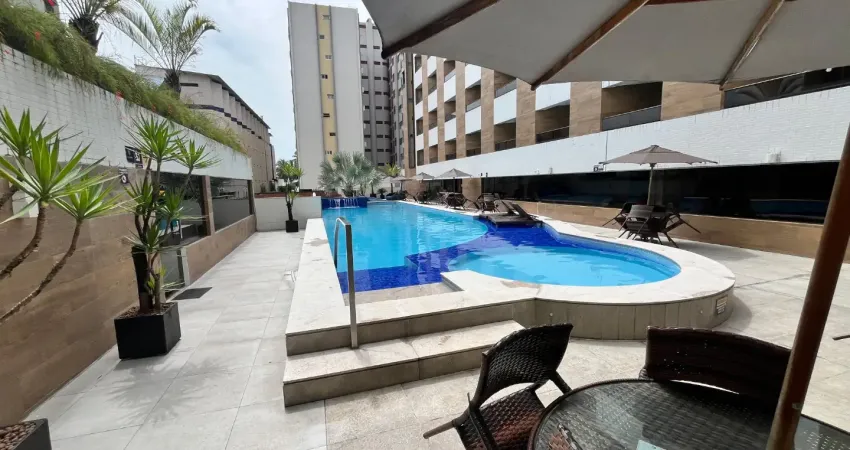 Vendo flat mobiliado com 43 m², 1 suíte, sala, cozinha, r$ 525.000,00
