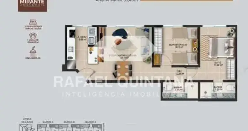 Venda: apartamentos de 2 e 3 quartos em coqueiros, florianópolis - sc