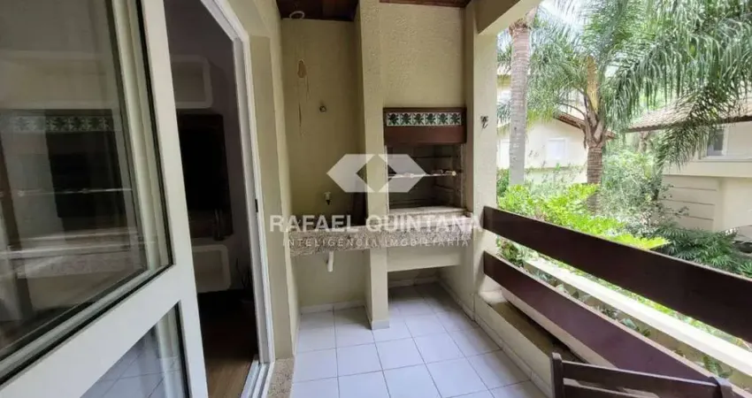 Apartamento à venda, 2 quartos sendo 1 suíte, 2 vagas, sacada com churrasqueira, todo mobiliado, lagoa da conceição, florianópolis - sc