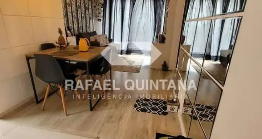 Apartamento à venda, 2 quartos, 1 vaga, sacada fechada, semimobiliado, 53m2 privativos, potecas - sc