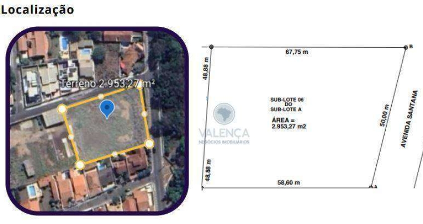 Terreno à venda, 2953 m² por R$ 4.500.000,00 - Nova Gardênia - Atibaia/SP