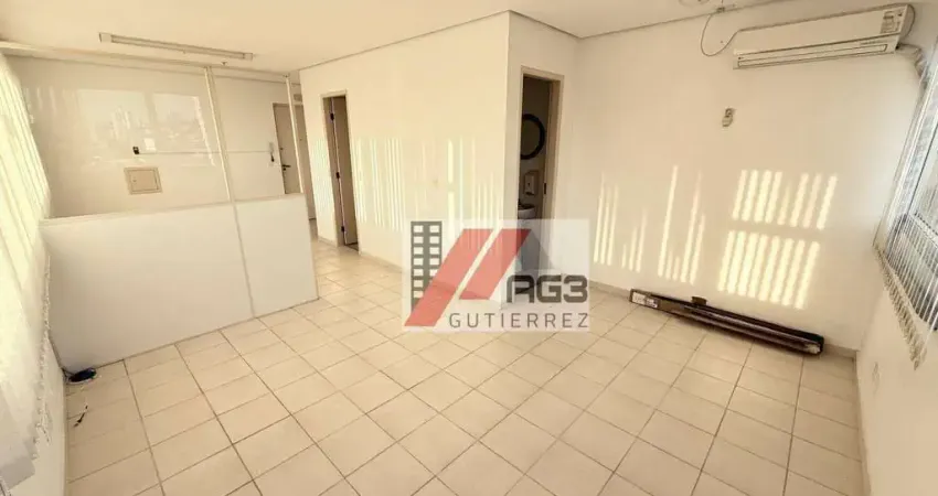 Sala comercial com vaga, ar condicionado em andar alto e vista livre na lapa