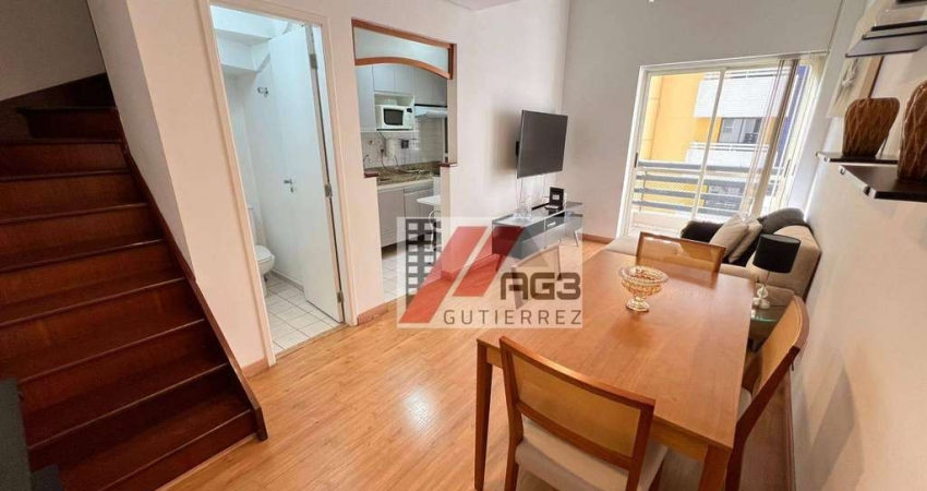 Apartamento duplex com estrutura de hotel, varanda e vaga em Moema ao lado do Parque do Ibirapuera