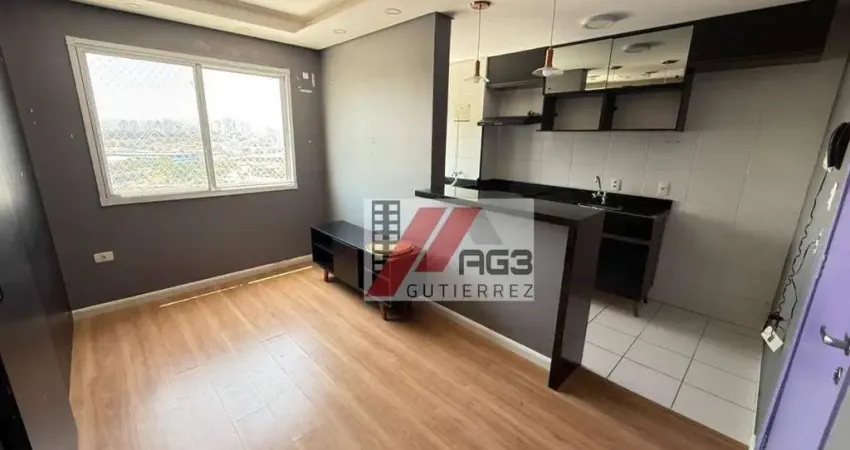 Apartamento semi-mobiliado de 1 dormitório em andar alto com lazer na água branca