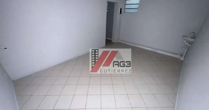 Sala comercial com disposição de 2 salas internas e 1 banheiro na freguesia do ó