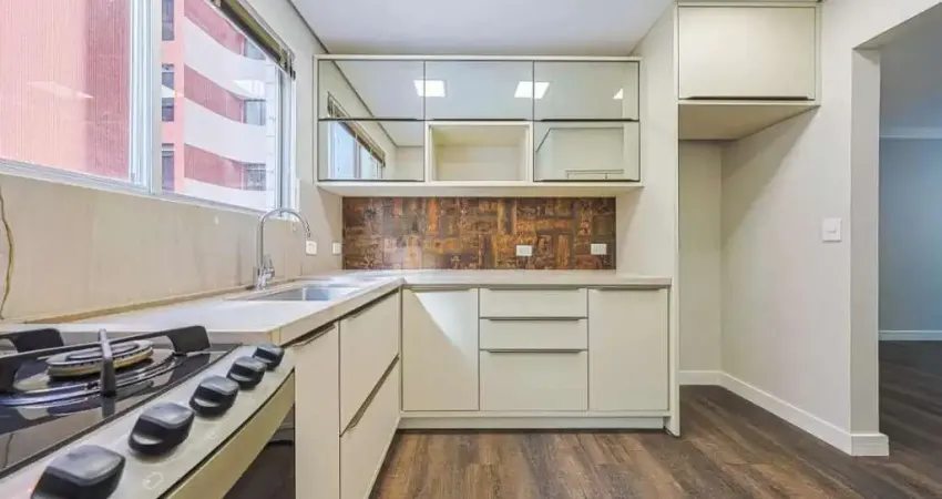 Apartamento 3 quartos, 1 suíte, 1 vaga de garagem no ed las palmas, bairro batel - curitiba/pr