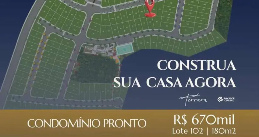 Terreno em condomínio - 179,48m² terrara - condomínio clube pilarzinho - pronto para construir