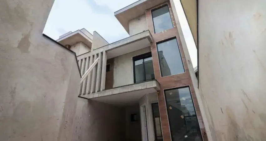 Sobrado triplex moderno à venda no bairro portão com 3 quartos e ático/terraço com churrasqueira
