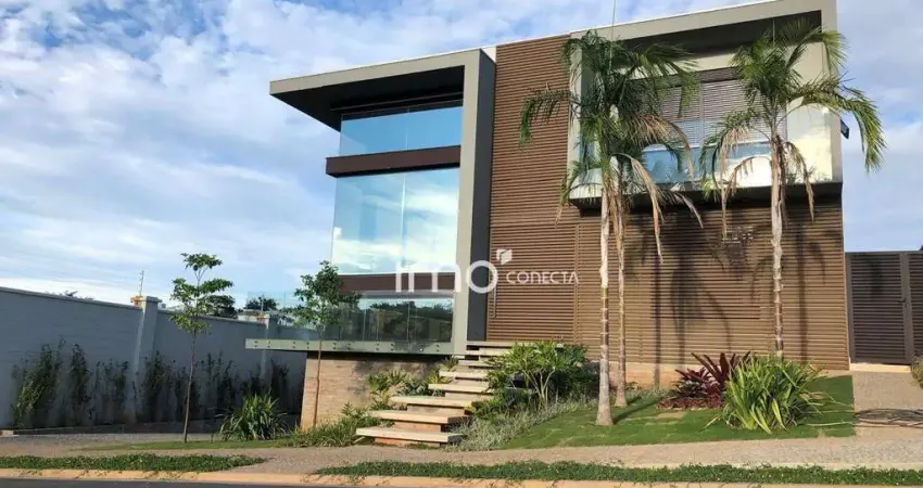 Locação - casa moderna e sofisticada no conceituado condomínio alphaville dom pedro 3 - campinas/sp