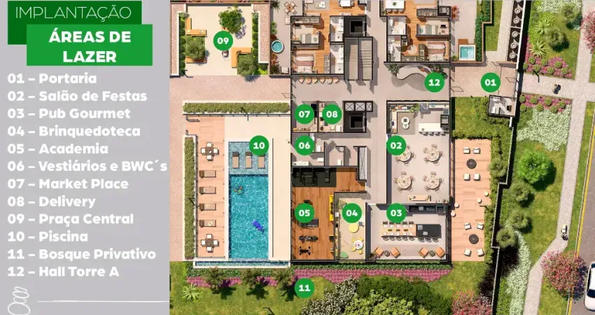 APTO 3 DORMS, SUÍTE, 77 M2 PRIVATIVOS - ÉQUI SEMINÁRIO