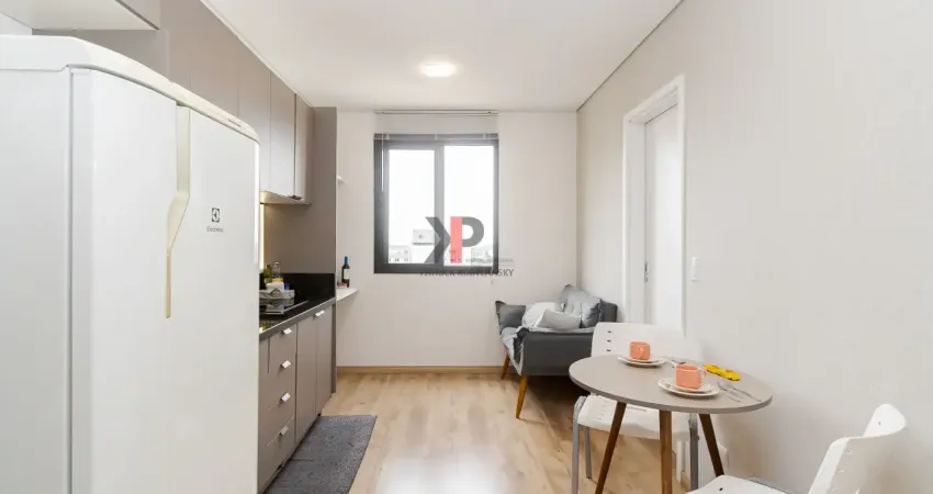 Mobiliado. ed. new faivre residence - apartamento com 1 dormitório suíte.  excelente localização e infraestrutura!