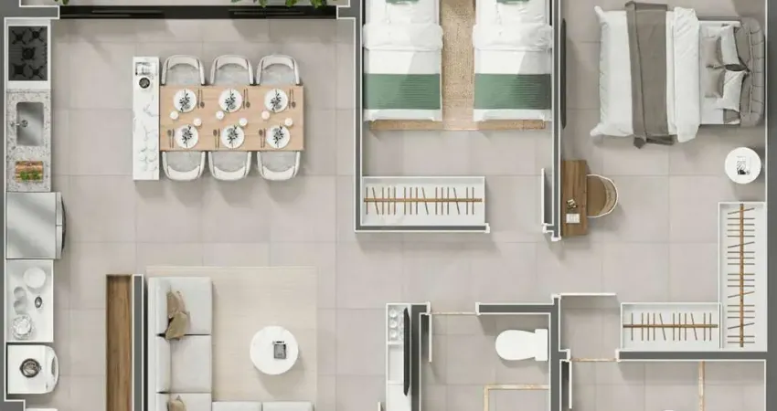 Apartamento com 2 quartos à venda na R., 12, Vila São João, Goiânia