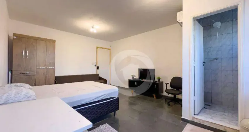 Kitnet com 1 dormitório para alugar, 25 m² por r$ 1.600,00/mês - jardim das indústrias - são josé dos campos/sp