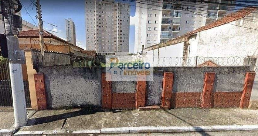 Terreno à venda, 240 m² por R$ 850.000,00 - Tatuapé - São Paulo/SP