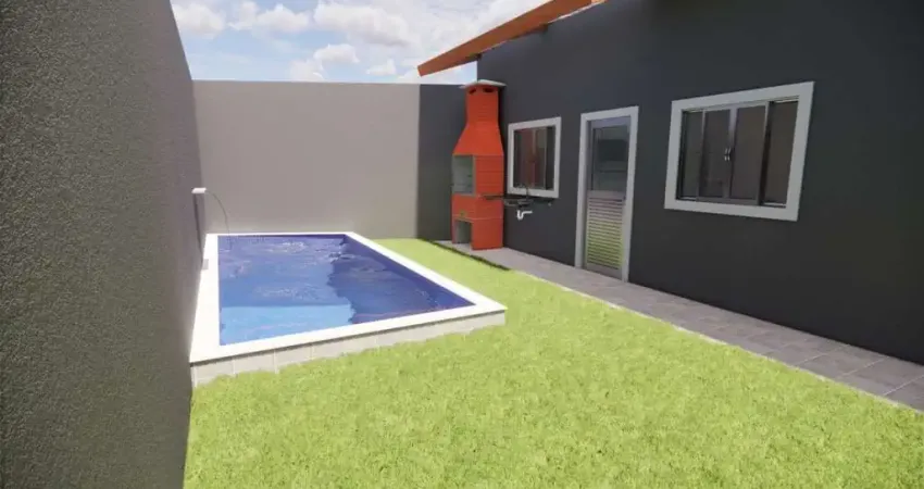 Casa para venda em itanhaém, jardim das palmeiras, 2 dormitórios, 1 suíte, 1 banheiro, 2 vagas