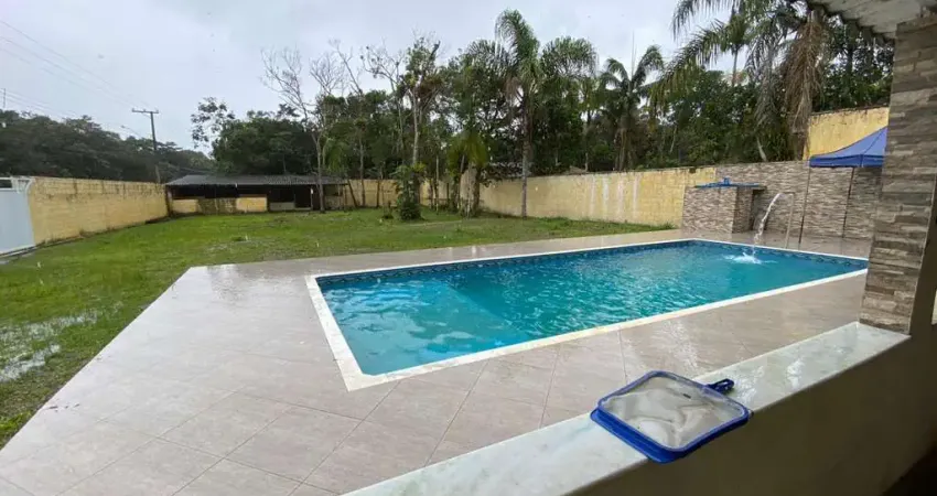 Chácara para venda em itanhaém, bopiranga, 2 dormitórios, 1 suíte, 1 banheiro, 10 vagas
