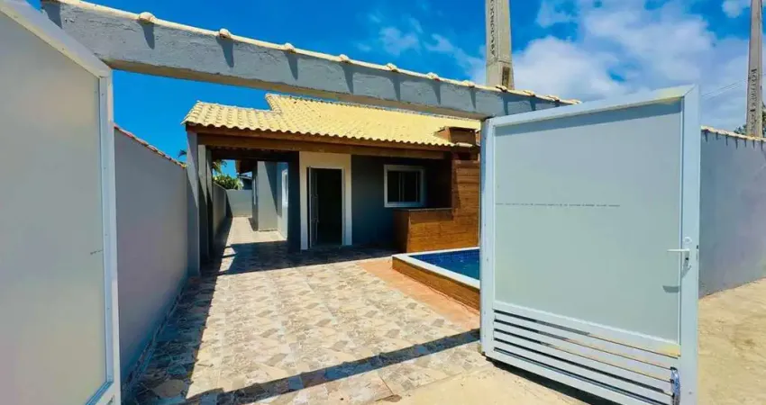 Casa para venda em itanhaém, jardim regina, 2 dormitórios, 1 suíte, 1 banheiro, 2 vagas