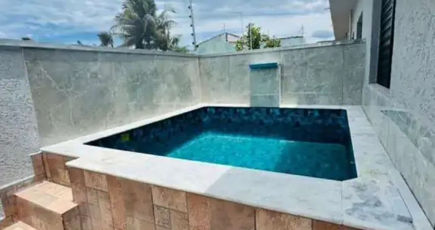 Casa para venda em itanhaém, gaivotas, 2 dormitórios, 1 suíte, 2 banheiros, 1 vaga