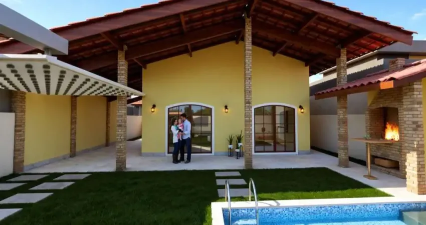 Casa para Venda em Itanhaém, Gaivotas, 3 dormitórios, 1 suíte, 3 banheiros, 1 vaga