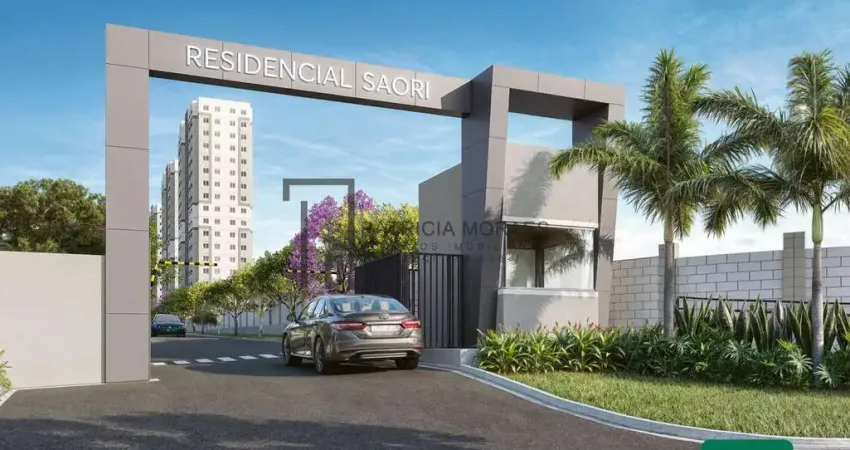 Residencial Saori: Apartamentos 41m² ou 43², 2 dormit. 1 vaga, Zona Norte