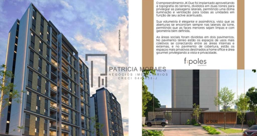 JK DUE: Apartamento de 74,54 m², 3 dormit. 1 suíte, no Alto da Boa Vista!